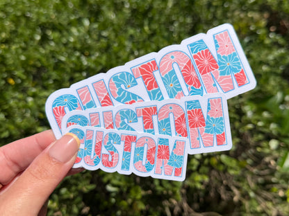 Custom Name sticker – view 2