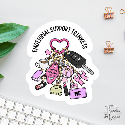 Emotional Support Trinkets sticker