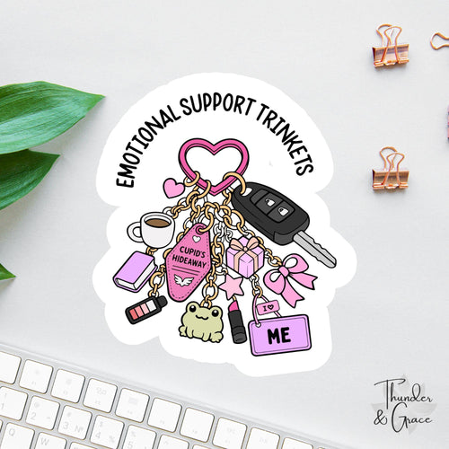 Emotional Support Trinkets sticker