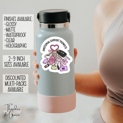 Emotional Support Trinkets sticker – view 2