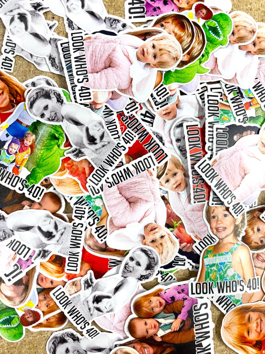 Custom Face sticker sheet