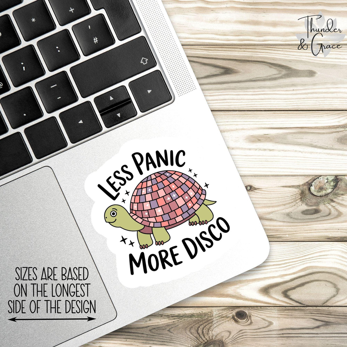 Sarcastic Anxiety sticker, less panic – view 3
