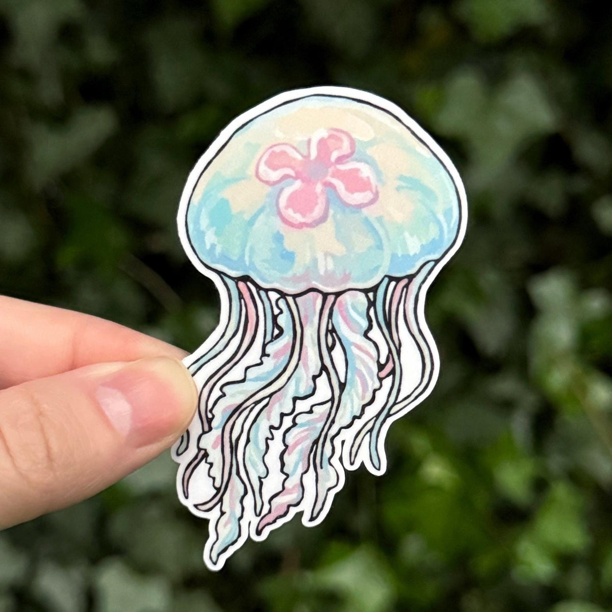 Moon Jellyfish sticker, sea creature – view 2