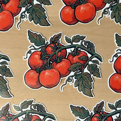 Tomato sticker, tomatoes on the vine – view 2