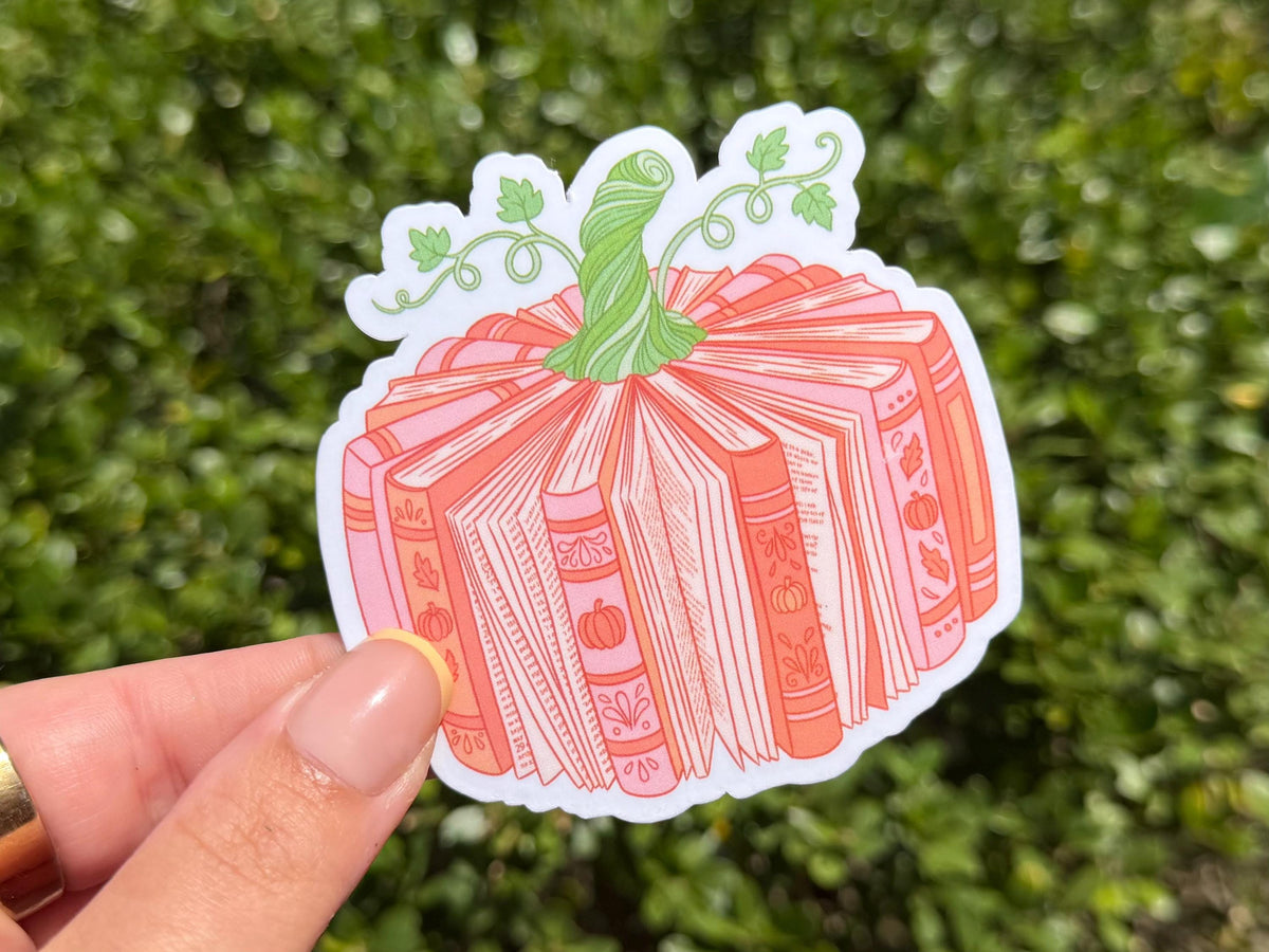 Book Pumpkin sticker