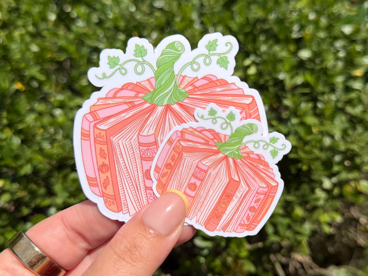 Book Pumpkin sticker – view 2