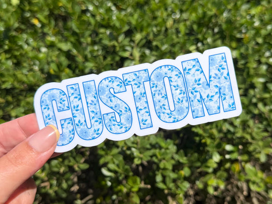 Custom Name sticker