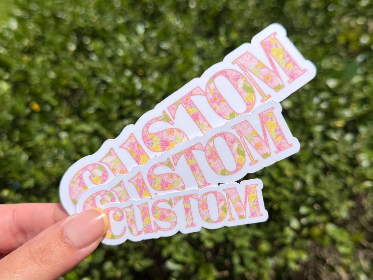 Custom Name sticker – view 2