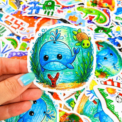 Kids Art as sticker, kids art display – view 4