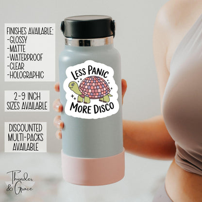 Sarcastic Anxiety sticker, less panic – view 2