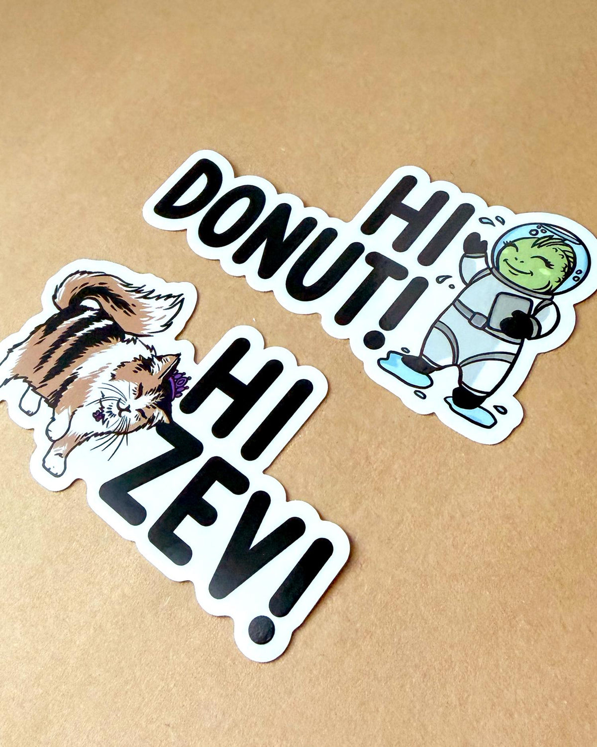 Hi Zev! and Hi Donut! Sticker Set – view 3