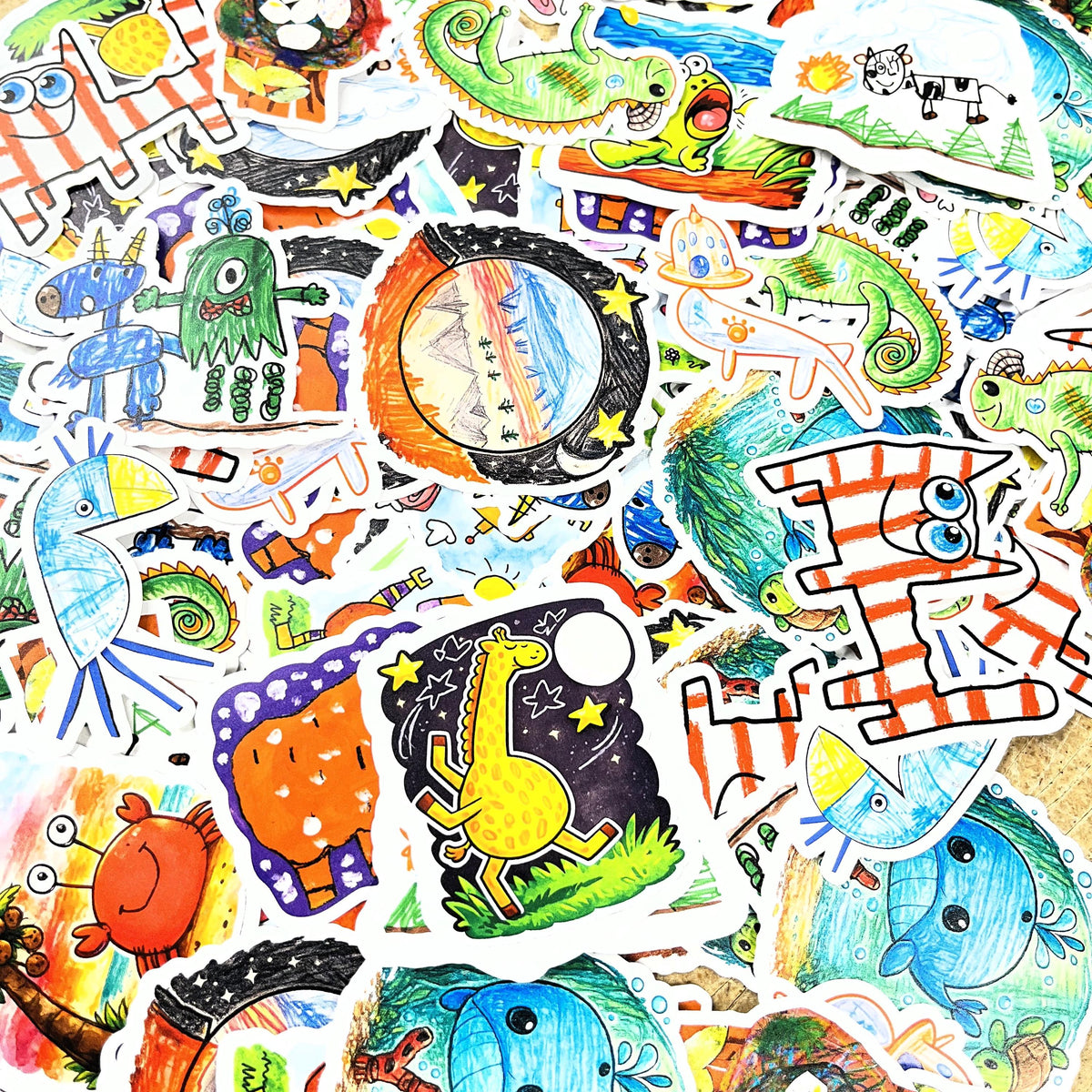 Kids Art as sticker, kids art display – view 3