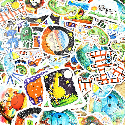 Kids Art as sticker, kids art display – view 3