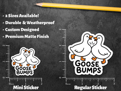 Funny Goose Couple sticker, goose bumps – view 3
