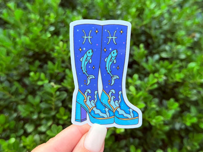 Pisces Boots sticker