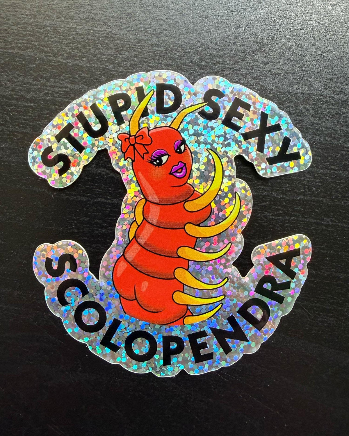 Scolopendra Glitter Sticker – view 2