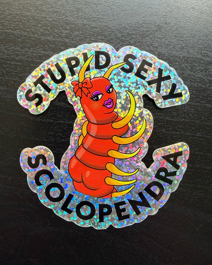Scolopendra Glitter Sticker – view 2