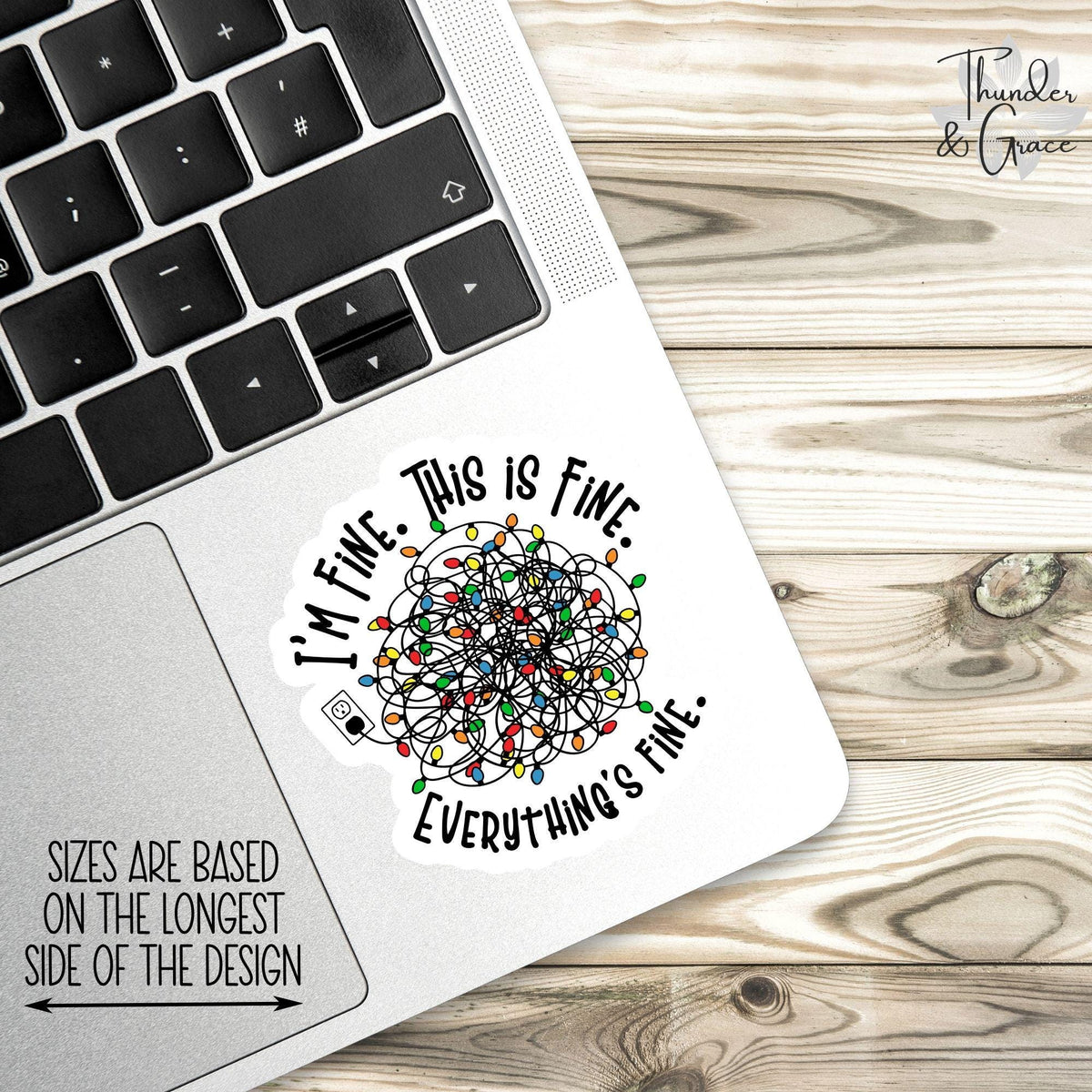 I'm Fine Everything Is Fine sticker – view 3