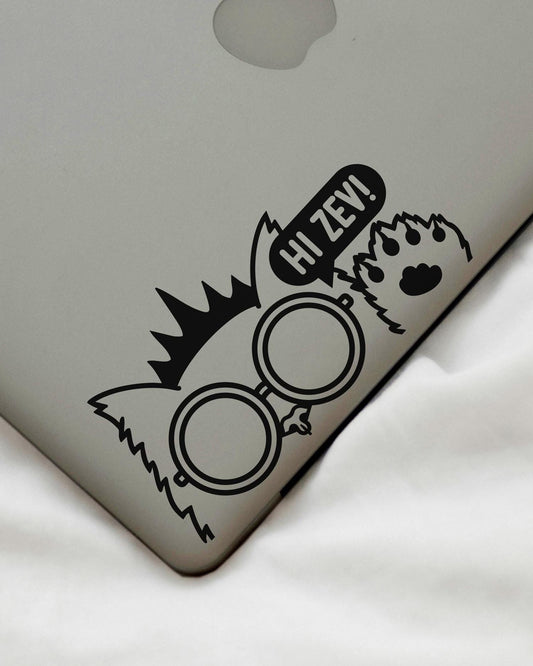 Princess Donut Black Transfer Decal – Outline