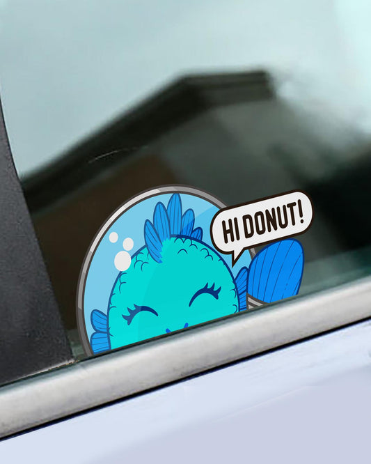 Zev Window Decal – Hi Donut