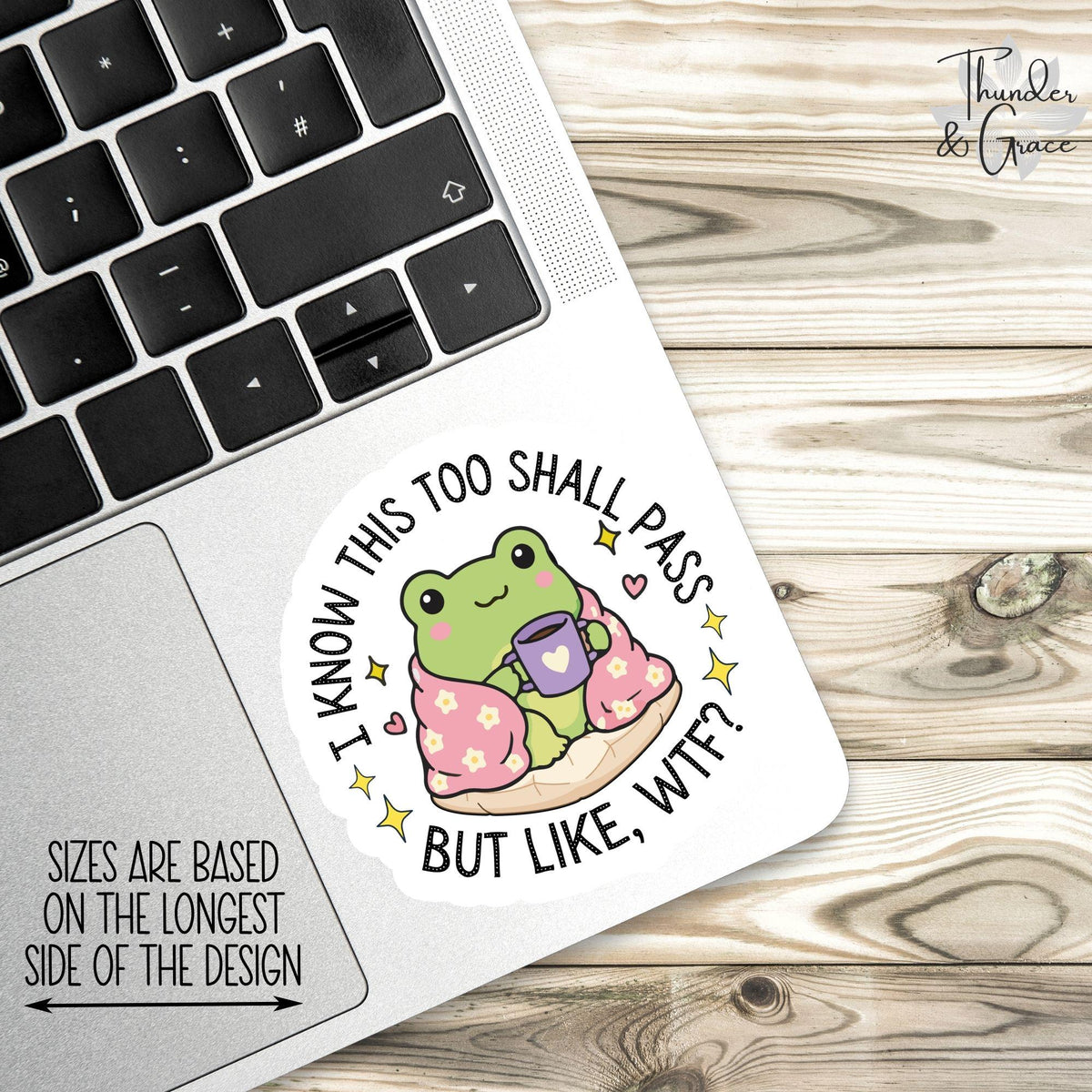 This Too Shall Pass sticker – view 3