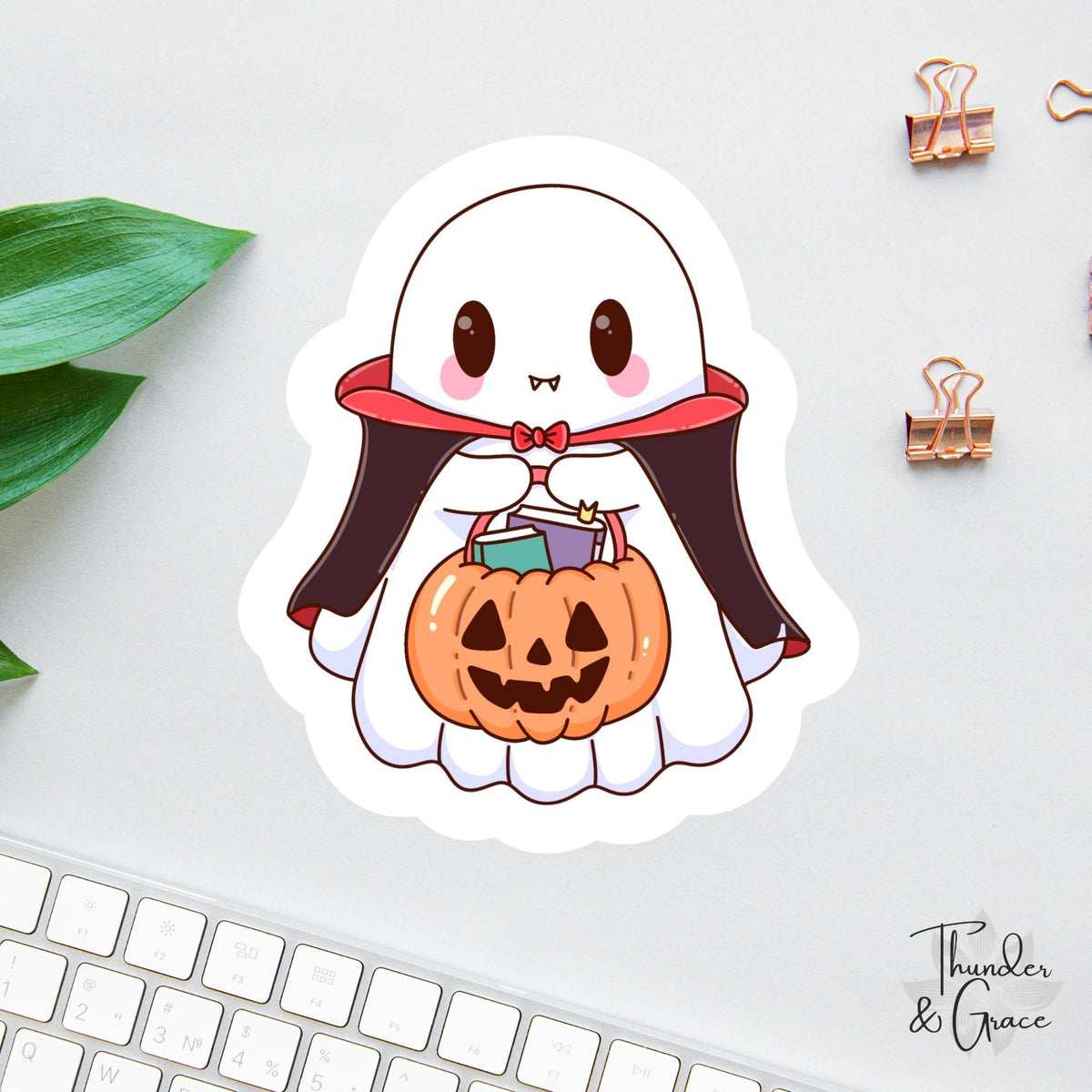 Cute Halloween Vampire Ghost sticker