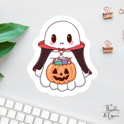 Cute Halloween Vampire Ghost sticker