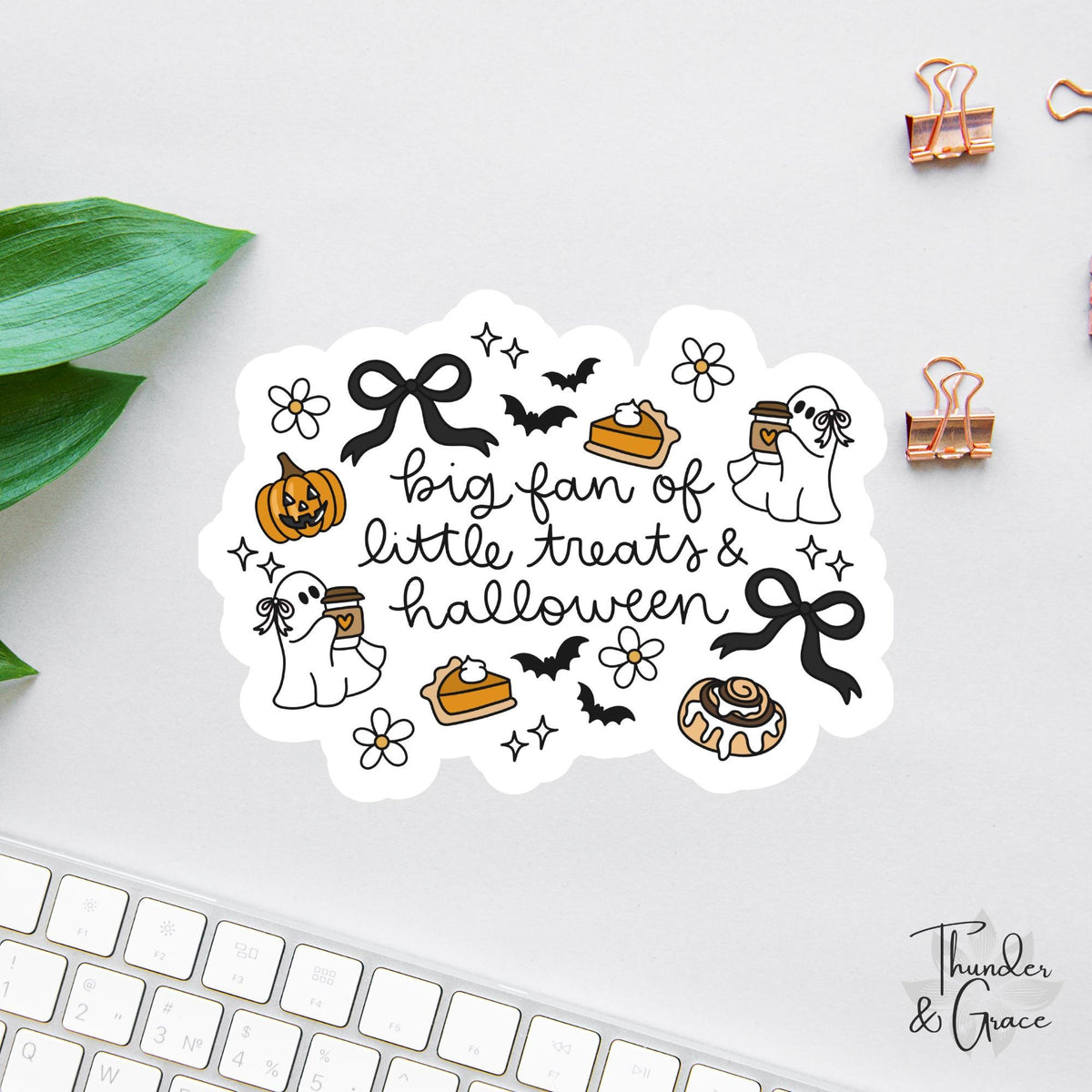 Big Fan of Little Treats & Halloween sticker