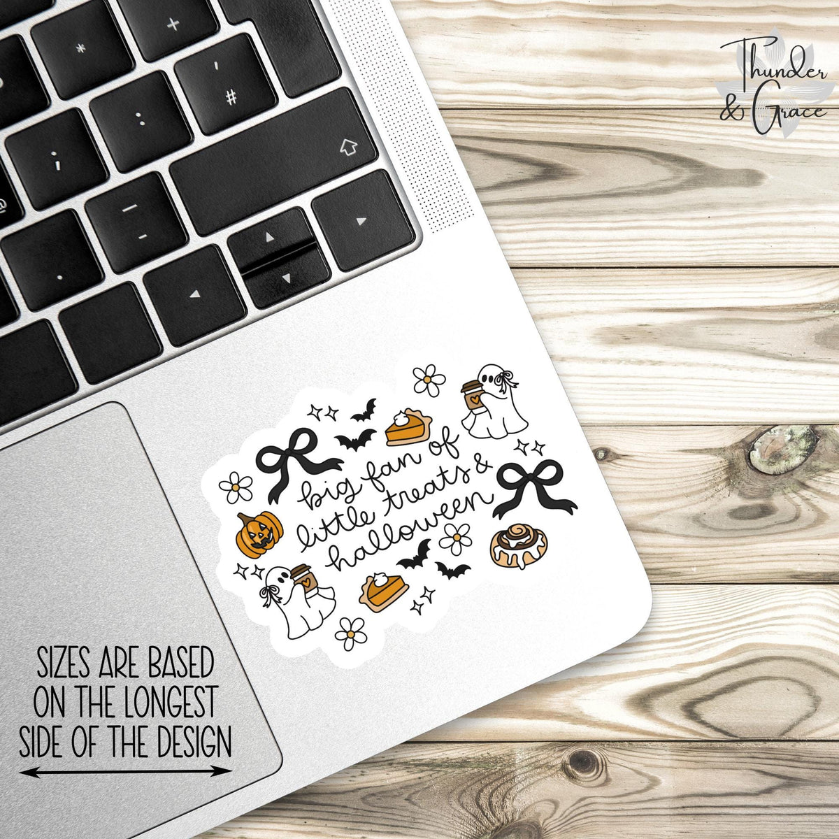 Big Fan of Little Treats & Halloween sticker – view 3