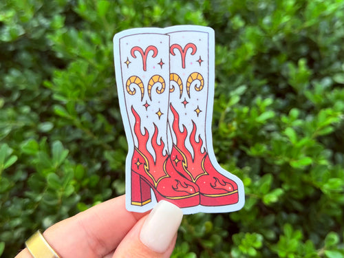 Aries Boots sticker