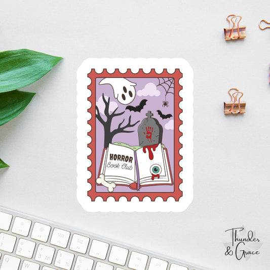 Horror Book Club Girlie sticker
