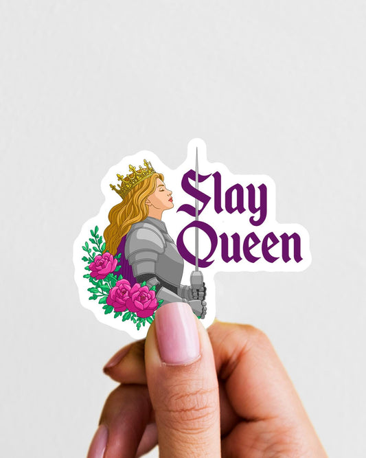 Slay Queen Female Knight Sticker – Romantasy