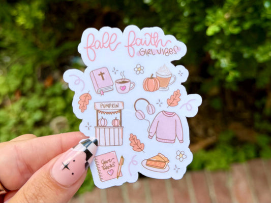 Fall Faith sticker
