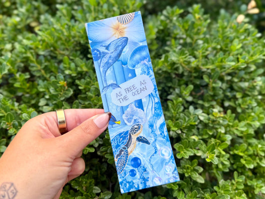 As Free as the Ocean Bookmark sticker