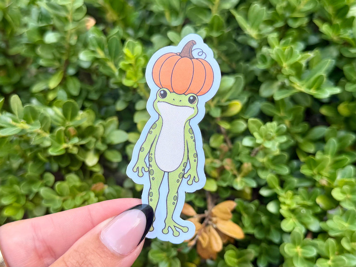 Fall Frog sticker