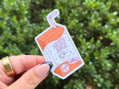 Aries Juice Box sticker