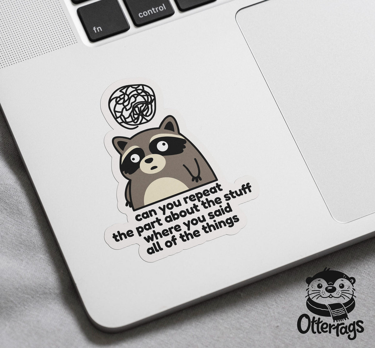 Can You Repeat the Part About the Stuff sticker, brain fog humor – view 3