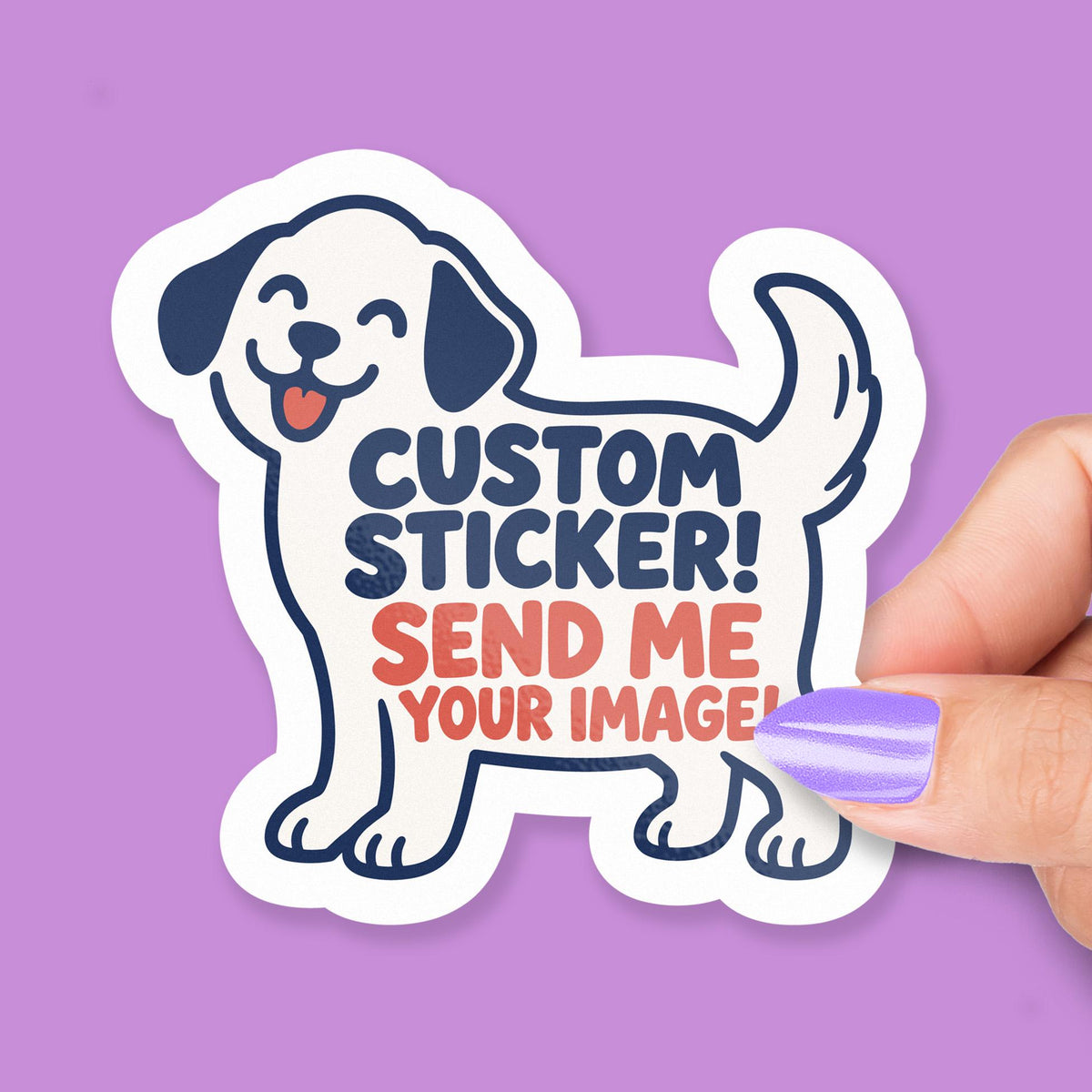 Custom Dog from Photo sticker
