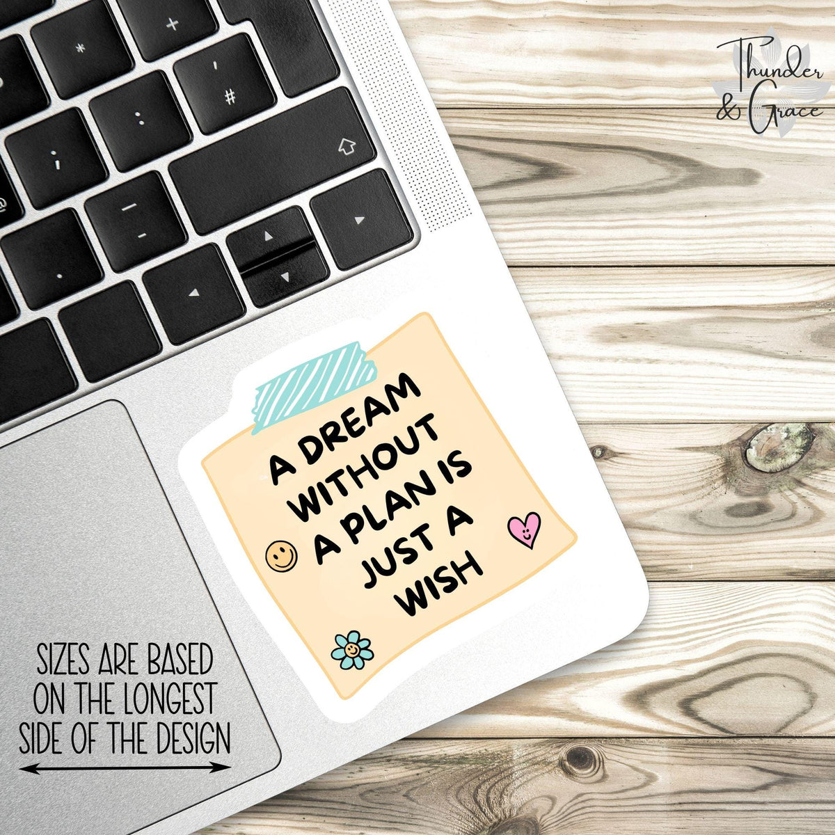 A Dream Without a Plan Is Just a Wish sticker – view 3