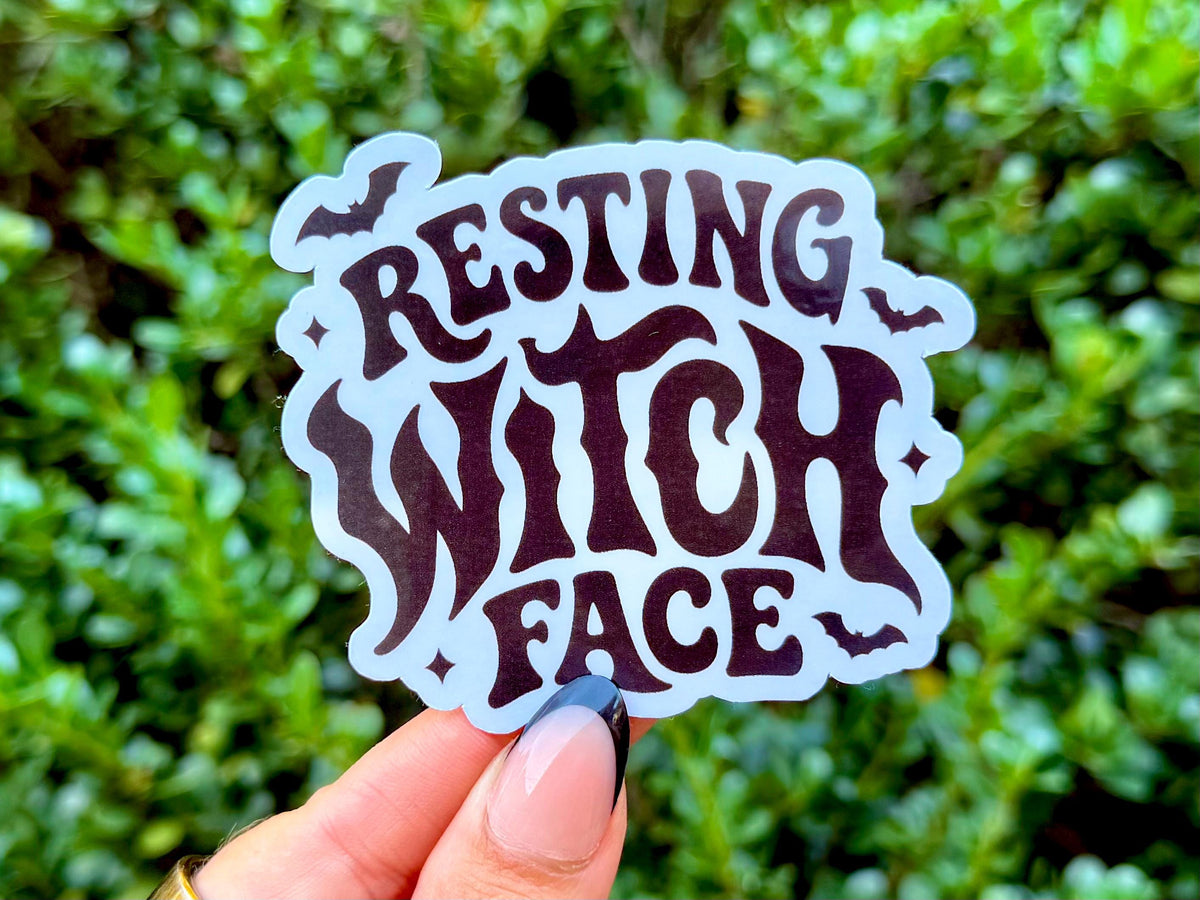 Resting Witch Face sticker