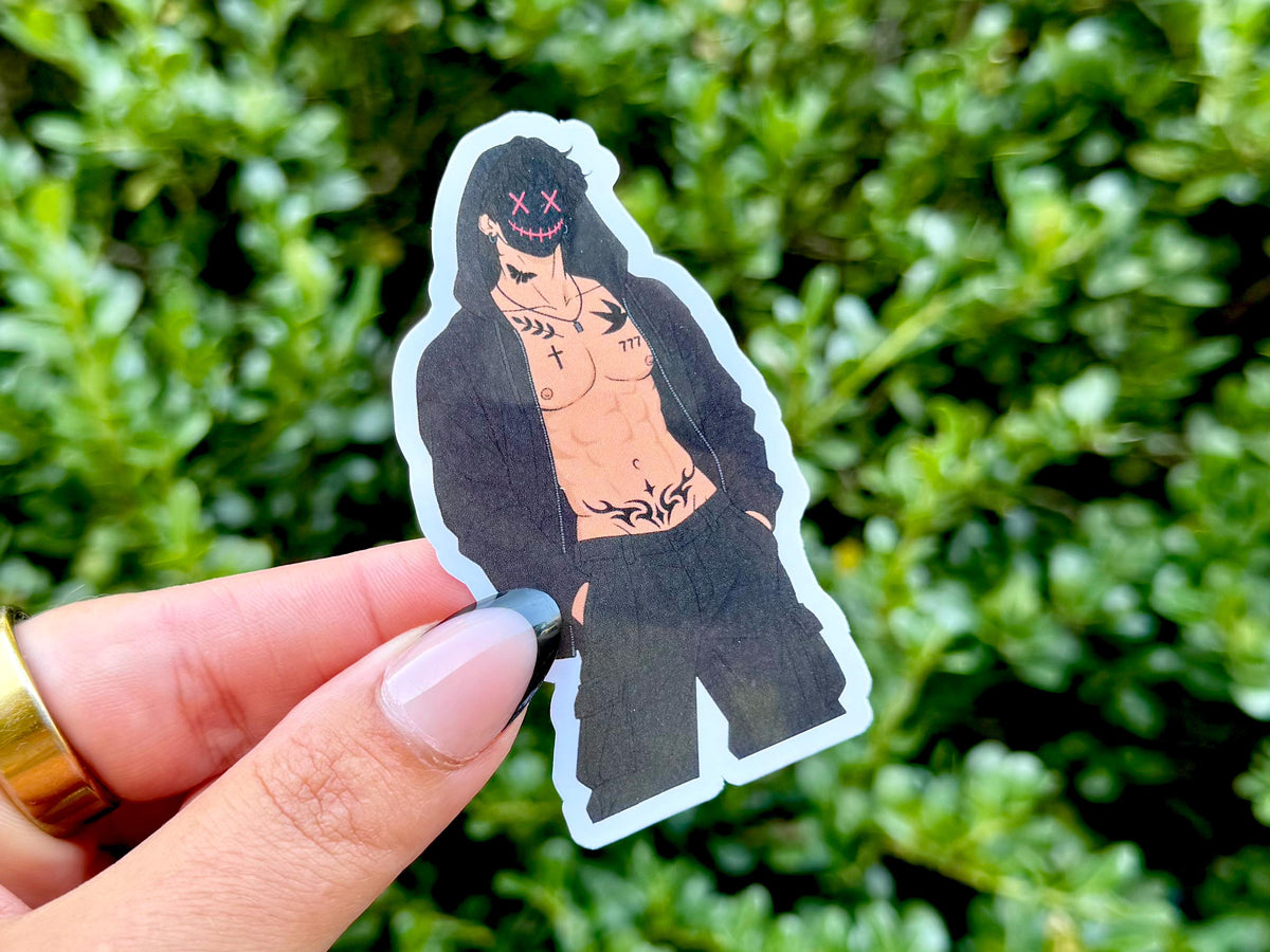 Masked Bookish Boyfriend No Text sticker