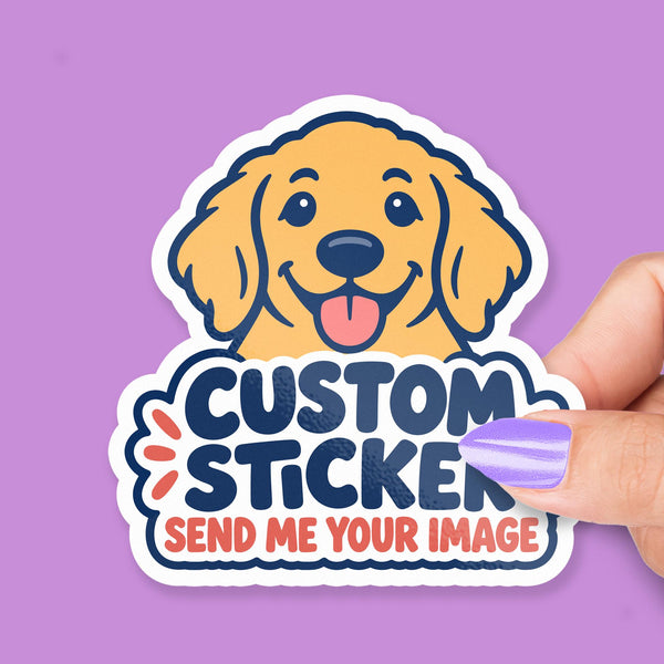 Custom Dog Face from Photo Sticker | Stickreews