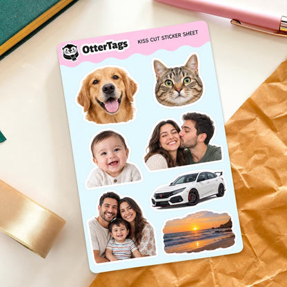 Custom Sheet from Photos sticker sheet, personalized 4x6 photo sheet – view 3