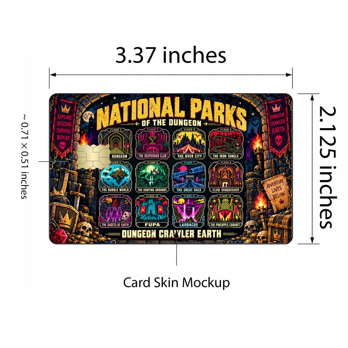 National Parks of the Dungeon Card Skin – view 3