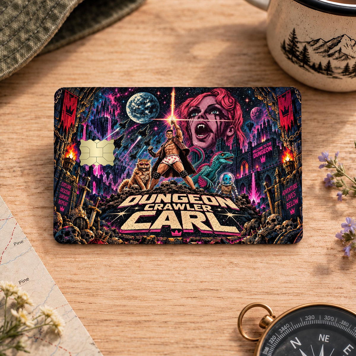 Dungeon Crawler Carl Card Skin – LitRPG Reader Design 3 – view 2