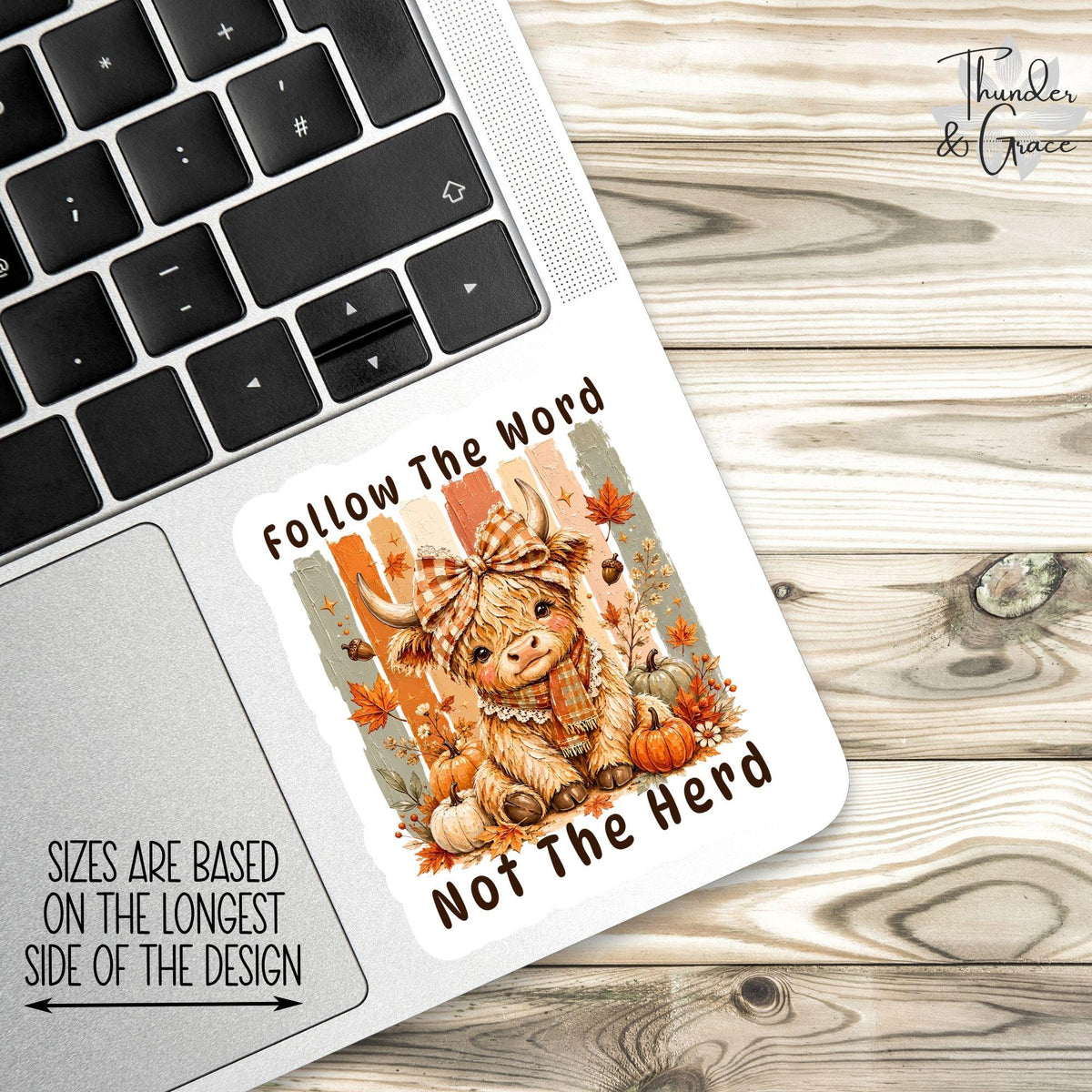 Follow the Word Not the Herd sticker – view 3