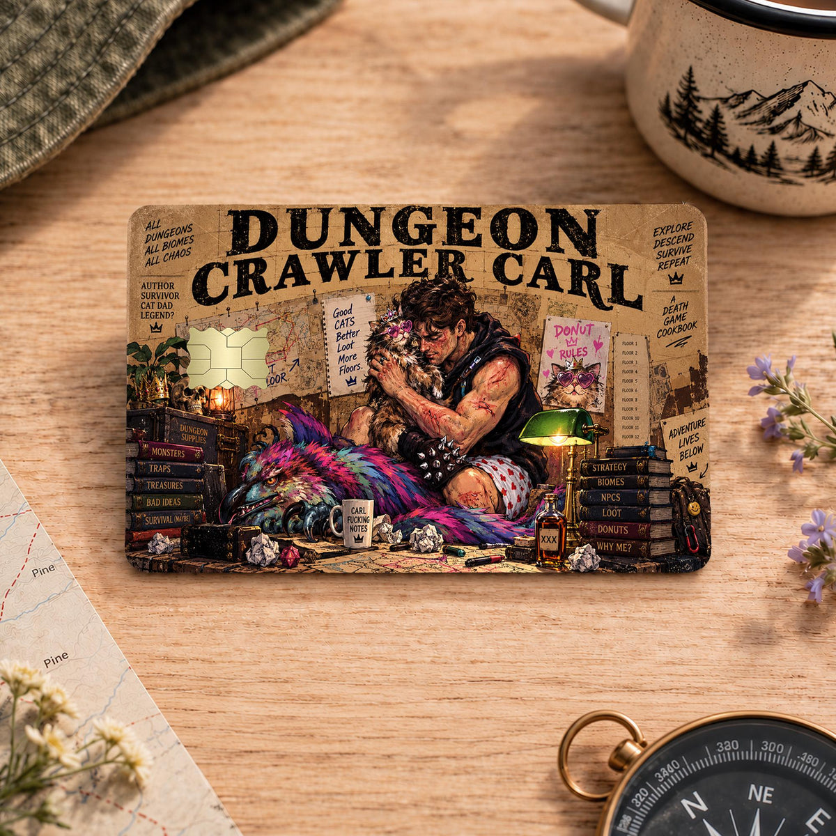Dungeon Crawler Carl Card Skin – LitRPG Reader Design 5 – view 2