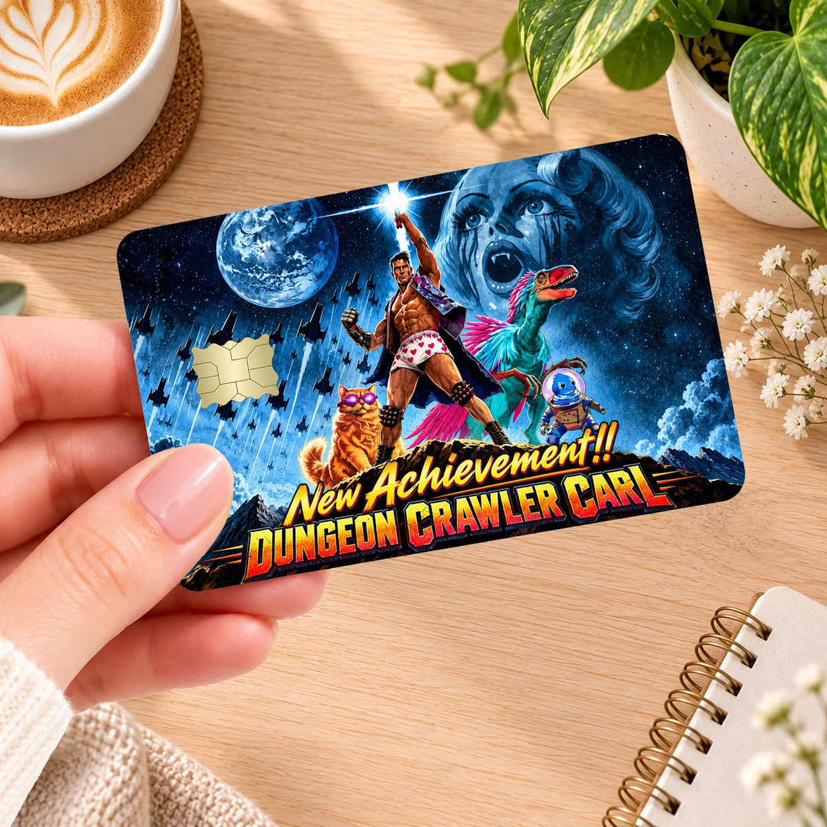 Dungeon Crawler Carl Book Cover Card Skin – Design 2