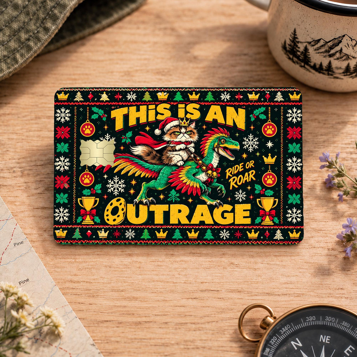 Dungeon Crawler Carl Ugly Christmas Card Skin – Design 2 – view 2