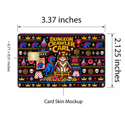Dungeon Crawler Carl Ugly Christmas Card Skin – Donut & Mongo – view 4
